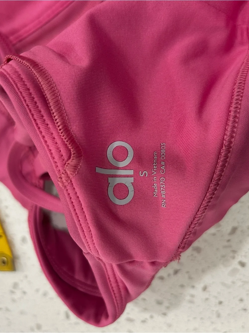 Paradise Pink Alo Yoga Gold Medal Airlift Layer Up Bra Workout Set